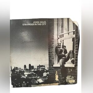 JOHN MILES ~ STRANGER IN THE CITY original album cover and sleeve circa 1976